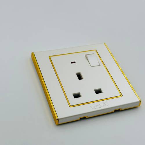 13 Amp Fish with Switch and Lamp Gold V3