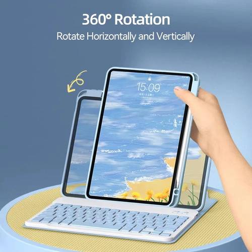 حافظة لوحة مفاتيح مغناطيسية متعددة الاستخدام لجهاز iPad 
