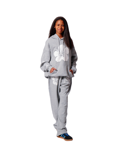 Hibiscus Sweatpants Gray