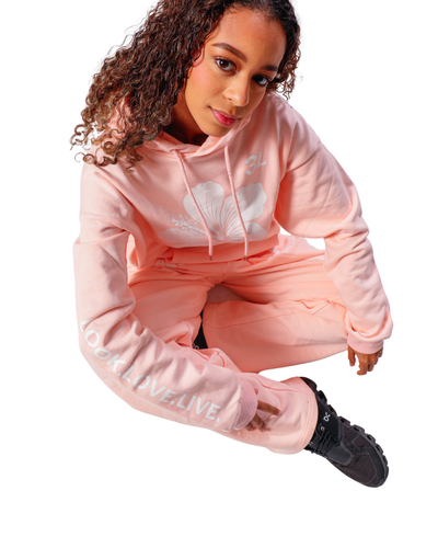 Hibiscus Sweatpants Baby Pink
