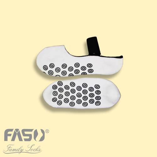 White women's slippers with straps and silicone