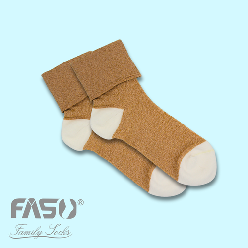 Girls' gold socks