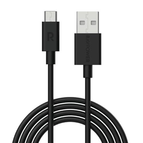 كابل راف باور مايكرو  USB بطول 1 متر  أسود 