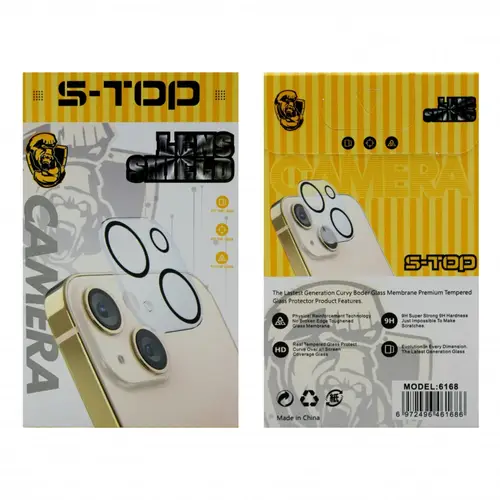 استيكر كاميرا - بإطار أسود خارجي للايفون من S-TOP