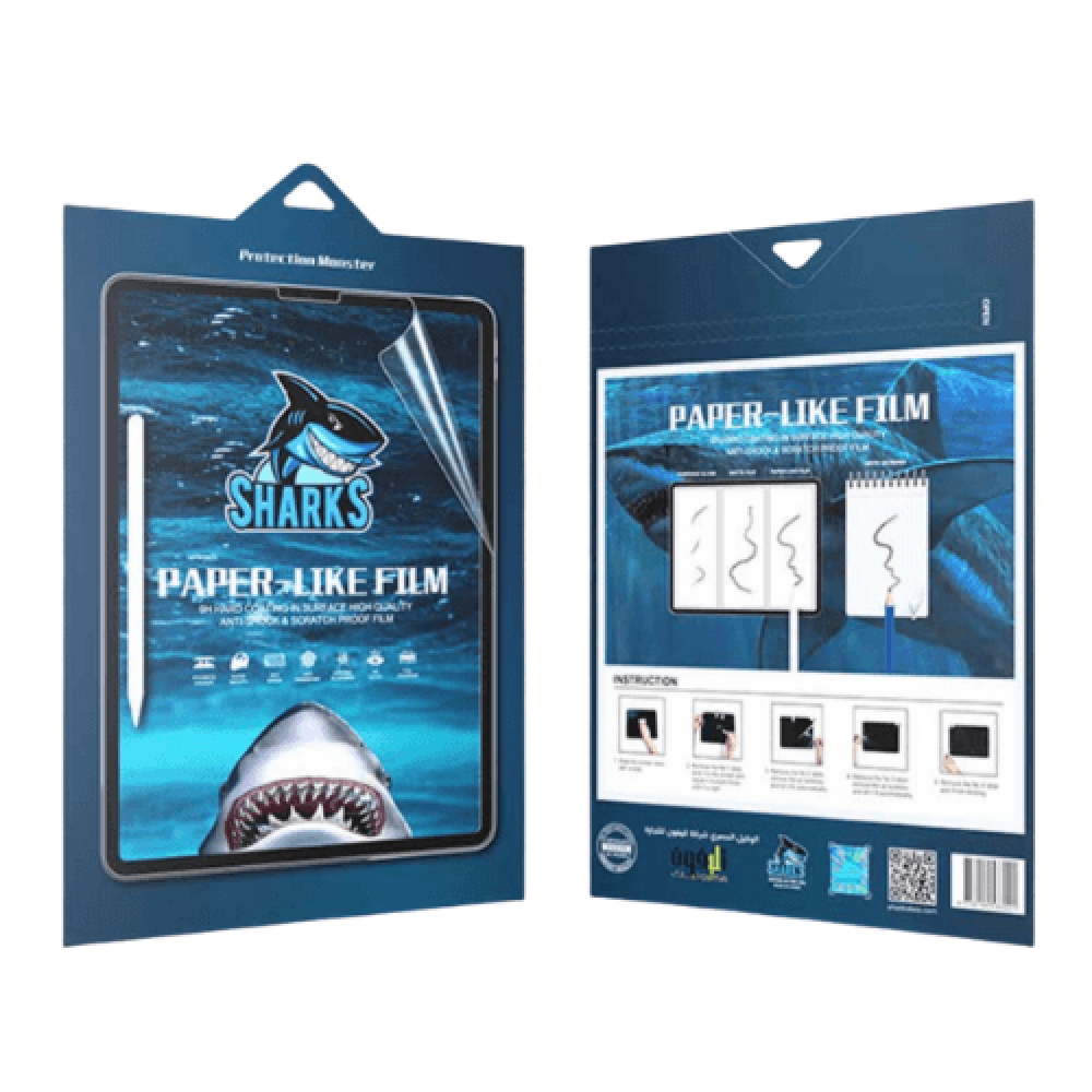 استكر حماية نانو للايباد sharks