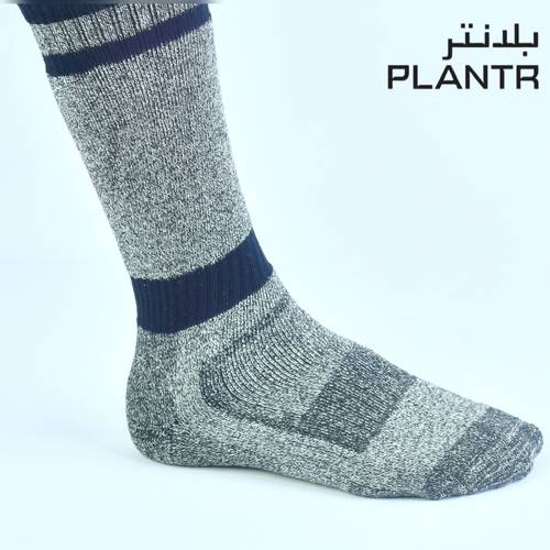 جورب ثقيل طويل لون رصاصي
