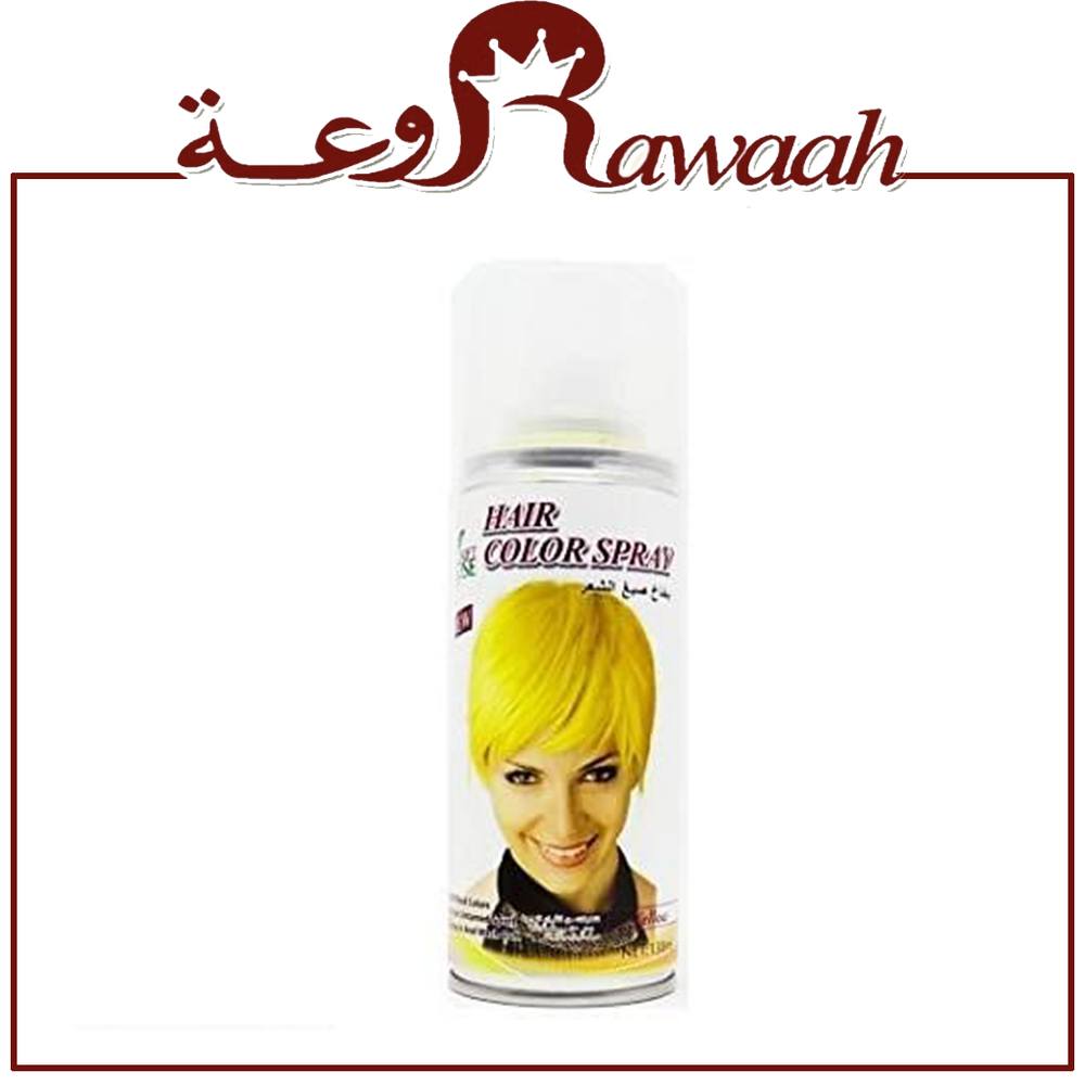 صبغة بخاخ مؤقت لتلوين الشعر - اصفر yellow 