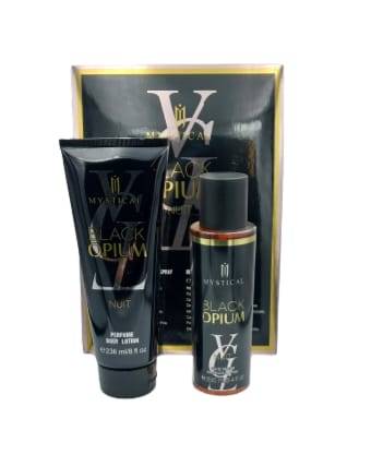 طقم معطر جسم مع لوشن للجسم -  BLACK OPLUM