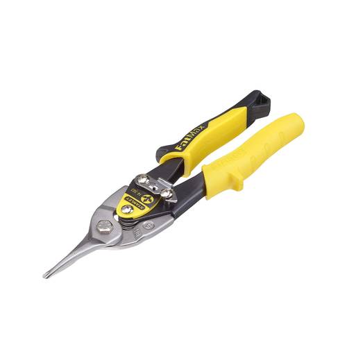 مقص صاج مستقيم ماكس ستيل من ستانلي مقاس 9.84 بوصة Stanley MaxSteel Straight Aviation Snips – 9.84”
