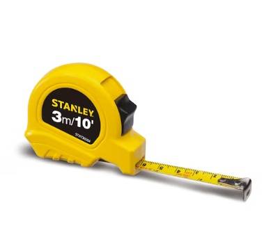 STANLEY® Short Tape Rule 3m/10 ft. x 13 mm