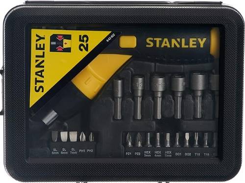 STANLEY® 25-Piece Ratcheting Screwdriver - طقم ستانلي® 25 قطعة مفكات