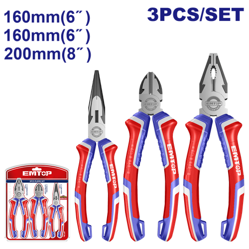 EPLS0311 3 Pcs pliers set