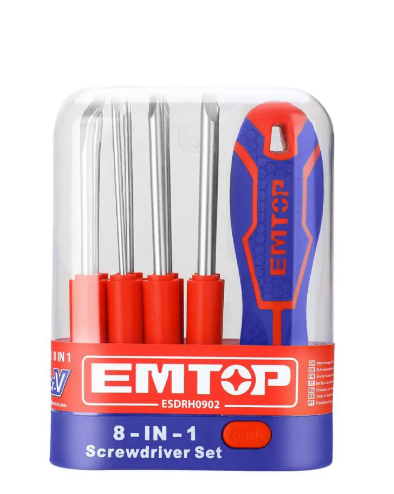 طقم مفكات قابل للتبديل 9 قطع متعدد الاستخدامات - 9 Pcs interchangeable screwdriver set