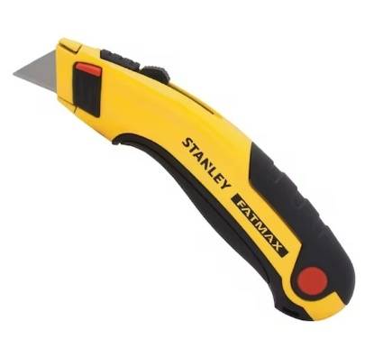 مشرط بشفرة قابلة للسحب بتصميم أنف متشابك Retractable blade utility knife with interlocking nose design