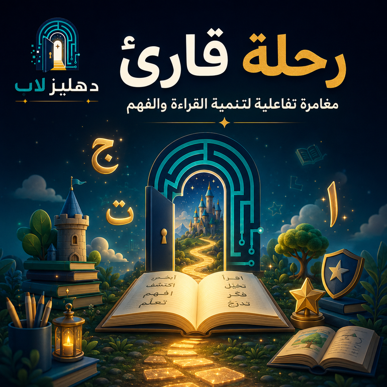 رحلة قارئ | مغامرة تفاعلية لتنمية القراءة والفهم