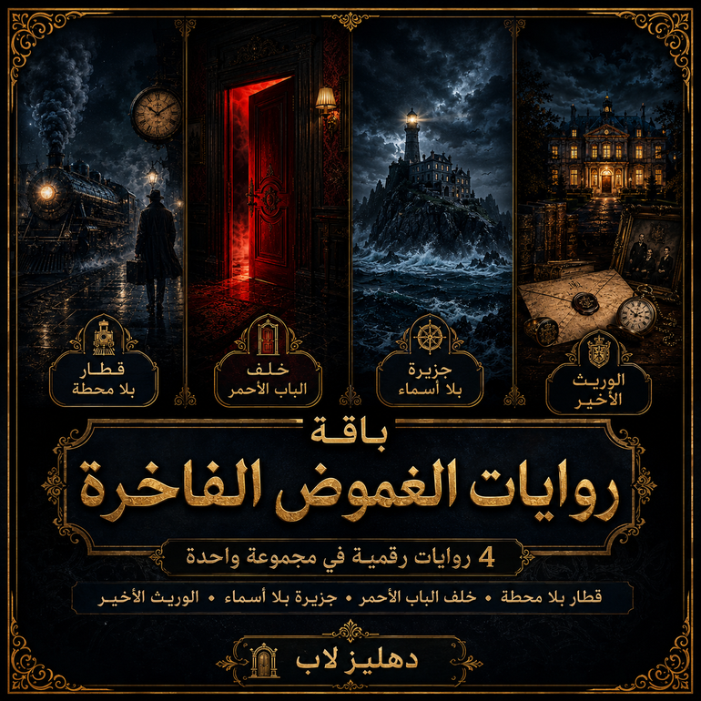باقة الغموض والتشويق – 4 روايات رقمية فاخرة