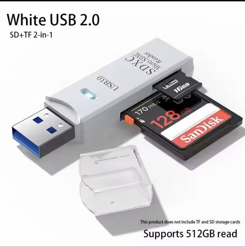 قارئ بطاقات USB 3.0 متعدد الوظائف لأجهزة اللابتوب – يدعم Micro SD وUSB Flash Drive