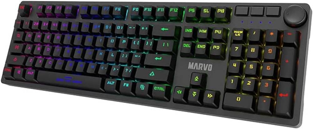 كيبورد قيمنق ميكانيكي سلكي MARVO KG954 EN-B مع KG954-EN-B