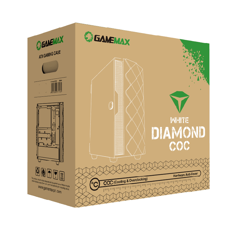 صندوق Diamond COC ابيض من قيم ماكس مع مروحة تيربو