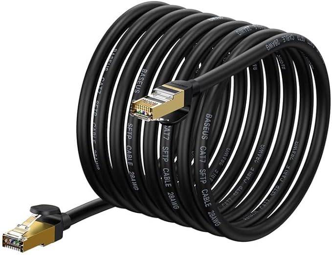 كيبل تي بي بريدج CAT7 10 متر أسود