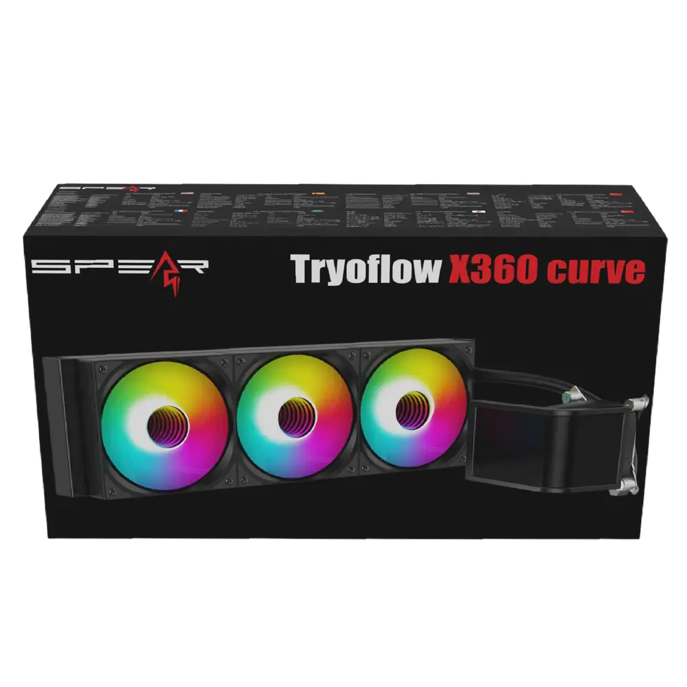مبرد مائي TRYOFLOW X360 CURVE  بتصميم منحني وشاشة ذكية