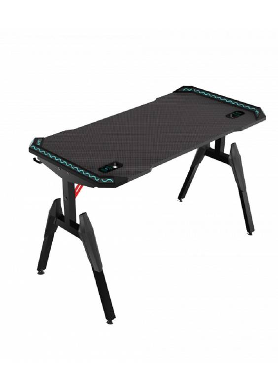 Highend Professional Gaming Table with LED RGB Lights 120cm - Black