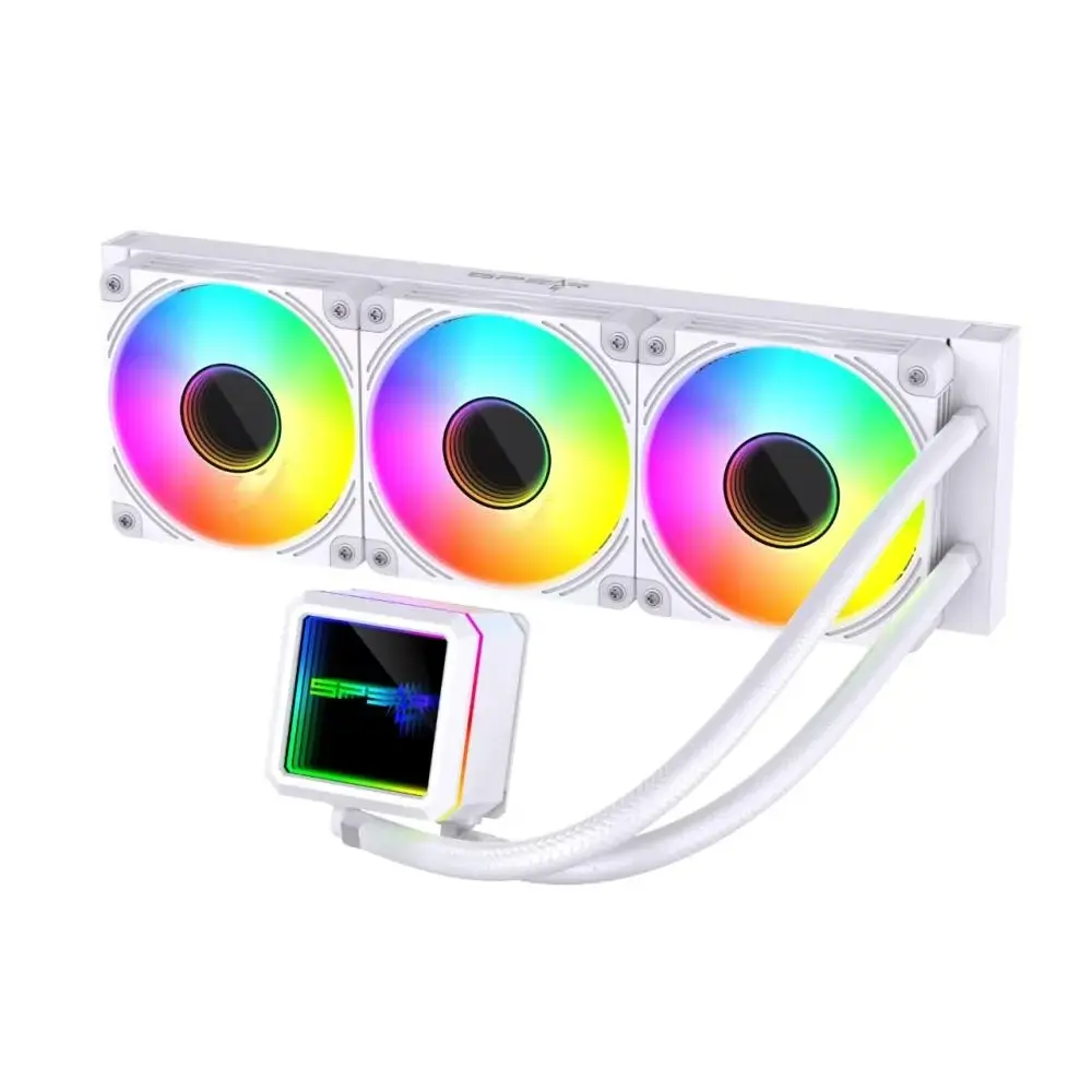 مبرد مائي سائل Spear Cooling 360mm ARGB Normal Tube Everest 360 -أبيض