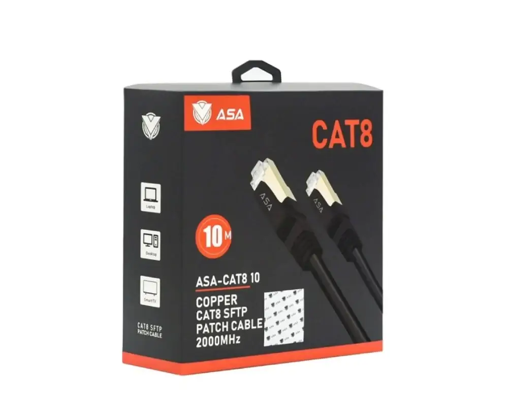 ASA 10M CAT8 SFTP Patch Cable 2000 MHz