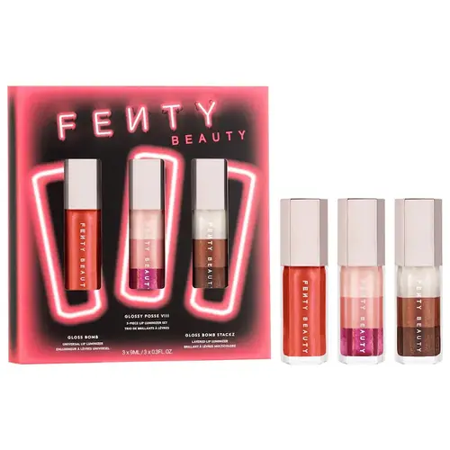 Fenty Beauty by Rihanna  Glossy Posse VIII 3-Piece Lip Luminizer set