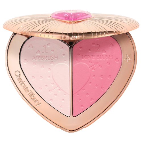Charlotte Tilbury  Pillow Talk Beauty Soulmates Airbrush Flawless Finish Brightening and Blush Powder Palette