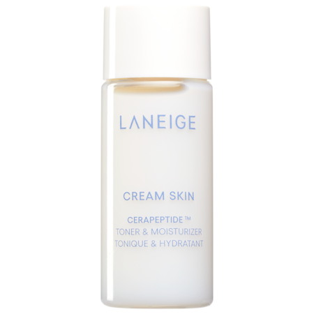 LANEIGE  Mini Cream Skin Refillable Toner & Moisturizer with Ceramides and Peptides
