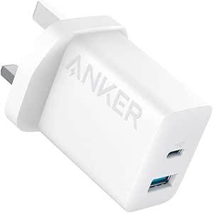 20W Dual-Port Fast Wall Charger for iPhone 15 Pro Max