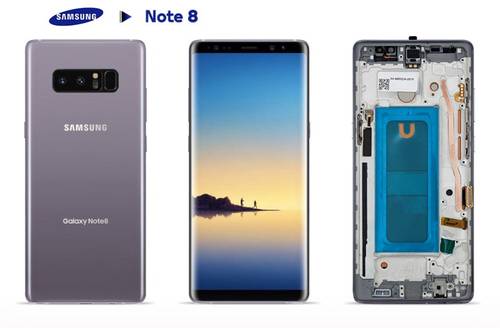 Samsung Note 8 screen
