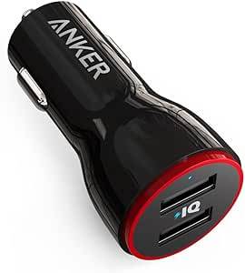 Anker PowerDrive 2 24W Dual-Port USB Car Charger - Black, Offline