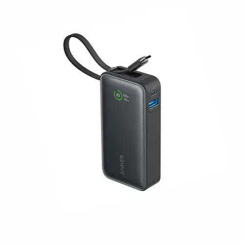 Anker PowerCore 533 10000mAh 30W Power Bank with Built-in USB-C Cable - Black