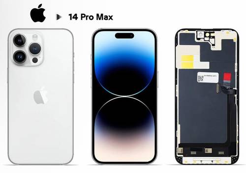 شاشة ايفون 14 برو ماكس iPhone 14 Pro Max بجميع الفئات: اقتصادي، FHD، OLED ممتاز، وكالة مجددة | ضمان 6 شهور