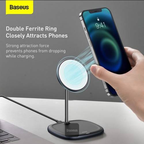 Baseus Swan Magnetic Desktop Bracket Wireless Charger(Suit for iP12) 
