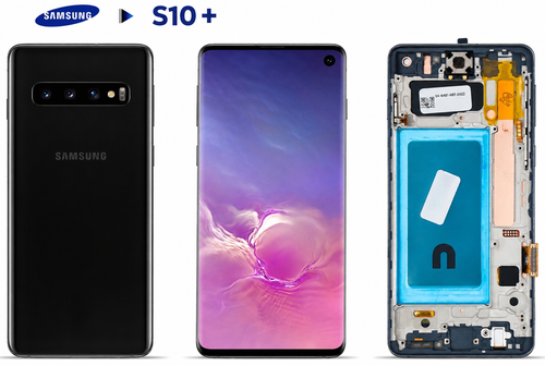 شاشة سامسونج S10 Plus أصلية وكالة مع إطار – Samsung Galaxy S10+ Display
