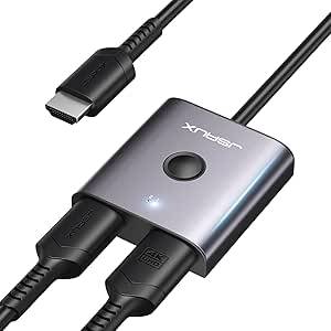 G-Sox 2-in-1 HDMI Switch Output Adapter Cable, Grey, 1 Meter