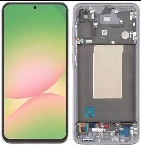 شاشة Samsung Galaxy A56 OLED مع فريم كامل تدعم البصمة – بديل أصلي عالي الجودة