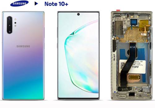 Samsung Galaxy Note 10 Plus Silver Screen