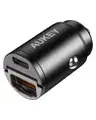 OKI Metal Dual-Port Fast Charging Car Charger with Programmable Power Delivery and QC - 30W - Black - 3.0 CC-A3-Bk