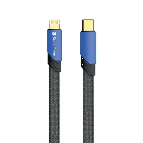 سلك  شاحن سونيك جيم 100W PD TYPE-C TO LIGHTNING