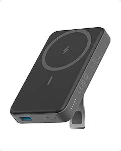 Anker 633 MagGo Magnetic Wireless Charger Portable Foldable 10000mAh Power Delivery USB Type-C 20W for iPhone 14 Pro Max iPhone 13 12 Series Black 1