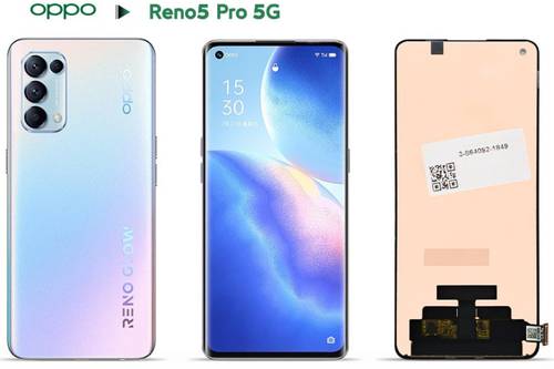 شاشة اوبو رينو 5 برو 5G نوع OLED