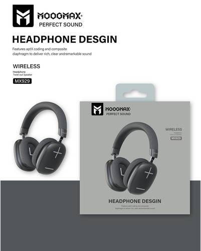 Black Bluetooth headphone