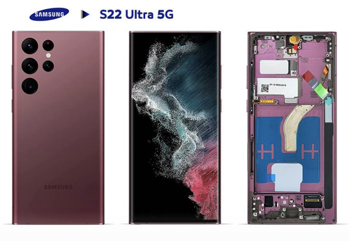 شاشة S22 Ultra وكالة أصلية 100% / Original مع فريم – تدعم البصمة