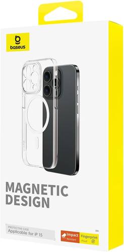 Baseus Lucent Series Magnetic Phone Case for iP 15 Clear