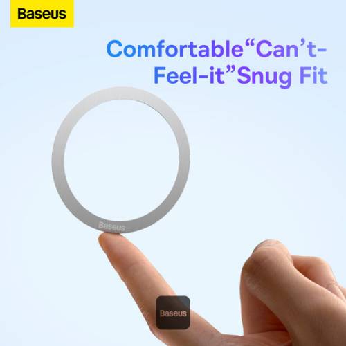 Baseus Halo Series Magnetic Metal Ring（2pcs/pack）Silver 