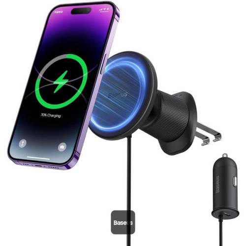 Baseus CW01 Magnetic Wireless Car Charger & Phone Holder